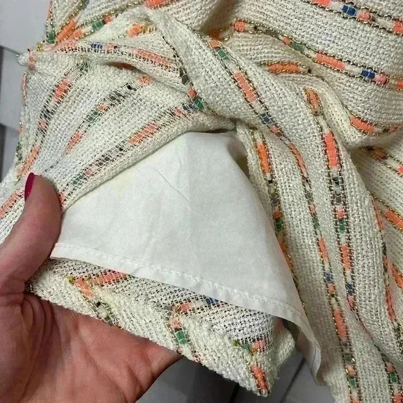 Anthropologie Maeve Lucaya Swing Multi-Colored Tweed Skirt Size 12 - Picture 6 of 9